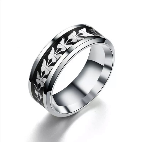 Butterfly Stainless Steel Ring - Picture 1 of 1